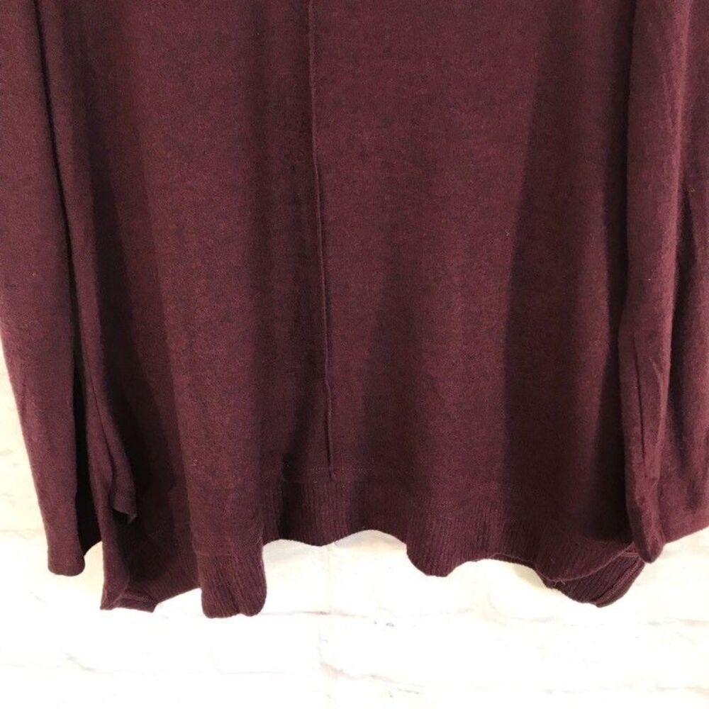 New Soft Surroundings Womens Small Tunic Sweater Maroon Long Sleeve Pullover - Picture 4 of 8